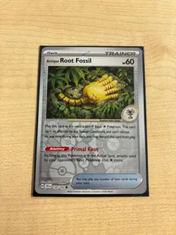 Pokemon TCG Antique Root Fossil 130/142 Stellar Crown Reverse Holo Trainer Card - Image 1