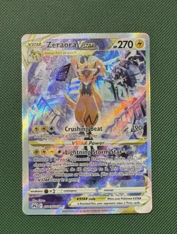 Pokemon Zeraora VSTAR Crown Zenith Galarian Gallery Ultra Rare Card GG43/GG70 - Image 1
