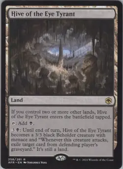 Hive of the Eye Tyrant NM (#2) #258 Adventures in the Forgotten Realms MTG - Image 1