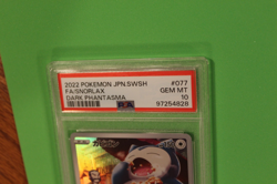 2022 POKEMON JAPANESE SWSH DARK PHANTASMA FA/SNORLAX #77 PSA 10 - Image 2