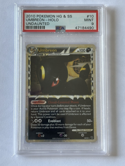 2010 Pokemon HG&SS Undaunted - Umbreon Holo #86 PSA 9 MINT label error - Image 1