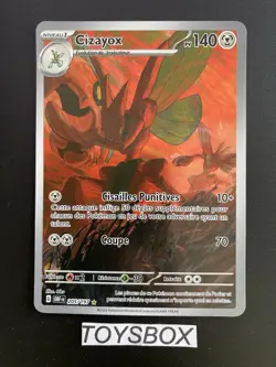 Carte Pokemon Cizayox AR 205/197 / EV Flammes Obsidiennes EV3 / Exc FR - Image 2