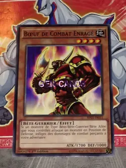 Carte YU GI OH BOEUF DE COMBAT ENRAGE BP03-FR011 x 2 - Image 1