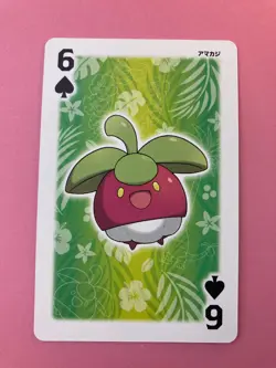 Bounsweet pokemon Playing Poker Card LUNALA Nintendo Japanese Very Rare - Image 2
