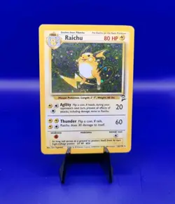 Raichu 16/130 Base Set 2 Holo Rare Pokemon Card Nintendo TCG WOTC NM - Image 1