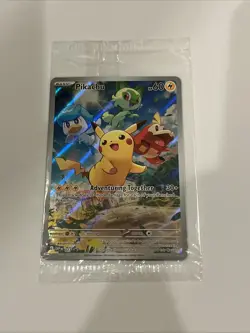 Pikachu 027 Sv: Scarlet & Violet Holo SEALED PROMO Pokemon Card - Image 1