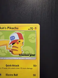 2017 Pokemon Ash's Pikachu TCG Black Star Promo Card SM112 - Image 3