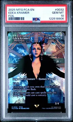 Edea Kramer - Final Fantasy MTG Magic Full Art Rare Foil #0032 PSA 10 GEM MINT - Image 1
