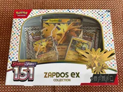 Pokemon TCG Scarlet & Violet 151 Zapdos EX Collection Box Sealed NEW - Image 1