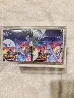 x2 Pokemon Evolving Skies SWSH Sealed half Booster Box's with acrylic case - Image 2