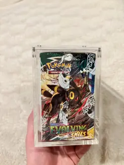 x2 Pokemon Evolving Skies SWSH Sealed half Booster Box's with acrylic case - Image 4