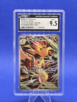 2025 Pokemon Destined Rivals Ethan's Typhlosion 190/182 Illustration CGC 9.5 - Image 1