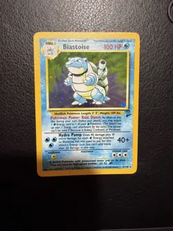 Blastoise - Base Set 2 2/130 Rare Holo Pokemon TCG - NM - Image 2