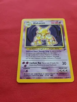 Pokemon: Alakazam #1/130 Base Set 2 Holo Rare 2000 WOTC - Vintage NM - C17 - Image 3