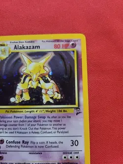 Pokemon: Alakazam #1/130 Base Set 2 Holo Rare 2000 WOTC - Vintage NM - C17 - Image 5