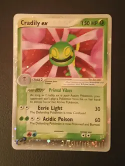Pokemon TCG Cradily Ex Holo Team Magma Vs Aqua - LP Very Nice - Image 1