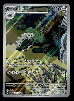 Lairon Illustration Rare Twilight Masquerade 184/167, NM Pokemon Card - Image 1