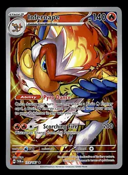 Infernape Illustration Rare Twilight Masquerade 173/167, NM Pokemon Card - Image 1