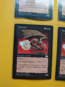 Morinfen. Rare Weatherlight summon RESERVED LIST PLAYSET Old Vintage. MTG 4 Card - Image 3