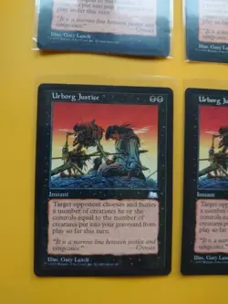 Urborg Justice. Weatherlight RESERVED LIST PLAYSET Old Vintage. MTG 4 Card - Image 4