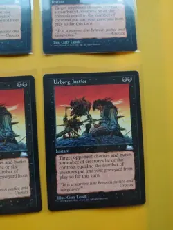 Urborg Justice. Weatherlight RESERVED LIST PLAYSET Old Vintage. MTG 4 Card - Image 5