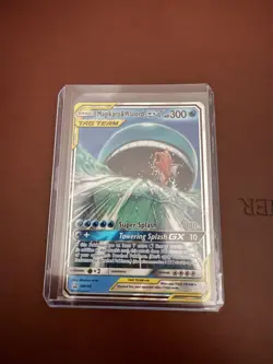 Pokemon TCG Magikarp Wailord GX SM166 Tag Team Sun Moon Promo Card NM - Image 1