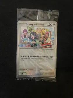 Pokemon Horizons Terapagos & Friends Oversized Jumbo Promo Card Pokemon Center - Image 1