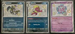 Pokemon Paldean Fates Lot of 3 Cards Shiny & Baby Shiny Holo Mint (English) TCG - Image 1