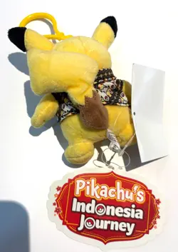 Pokemon Pikachu Plush Key Chain 5" Batik Indonesia Journey Limited Official - Image 2