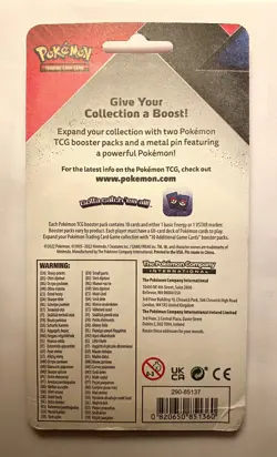 Pokemon TCG Evolving Skies Chilling Reign 2 Booster Blister Pack W/ Jirachi Pin - Image 2