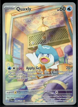 Pokemon Quaxly 206/193 Paldea Evolved Illustration Rare Holo - Image 1