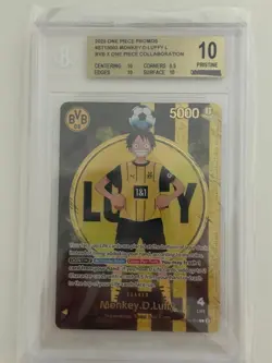 BVB x One Piece Monkey D. Luffy Ruffy ST13-003 Promo Card BGS10 Gold Label - Image 1