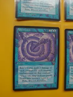 Baki's Curse. Homelands RARE RESERVED LIST PLAYSET Old Vintage. MTG 4 Card - Image 2