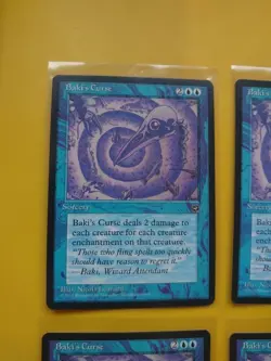 Baki's Curse. Homelands RARE RESERVED LIST PLAYSET Old Vintage. MTG 4 Card - Image 3