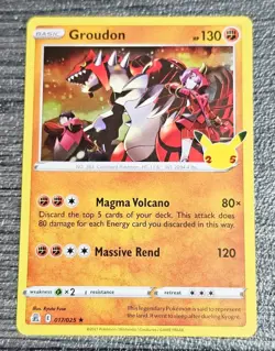 Groudon and Kyogre Pokemon TCG Cards 2021 Celebrations 25th Anniversary - Image 2