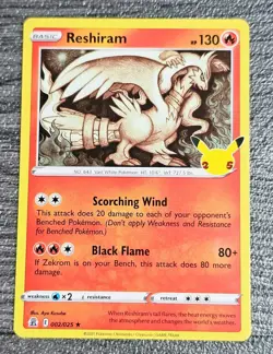 Pokemon TCG Reshiram & Zekrom Celebrations Cards 25th Anniversary Set - Image 2