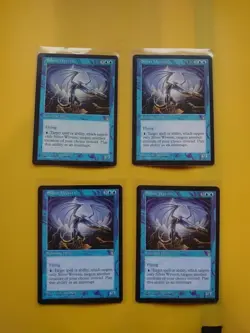 Silver Wyvern. Stronghold. rare RESERVED LIST PLAYSET Old Vintage. MTG 4 Card - Image 1