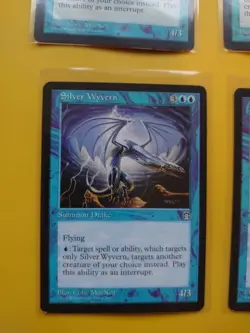 Silver Wyvern. Stronghold. rare RESERVED LIST PLAYSET Old Vintage. MTG 4 Card - Image 2