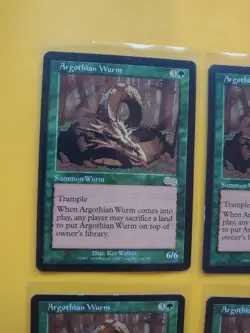 Argothian Wurm. Urza's Saga rare RESERVED LIST PLAYSET Old Vintage. MTG 4 Card - Image 4