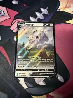 Pokemon Card TCG - Arceus V SWSH204 Sword & Shield Black Star Promo Near Mint - Image 1