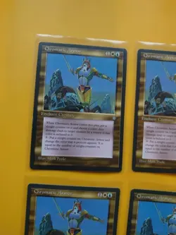 Chromatic Armor. ICE AGE RESERVED LIST PLAYSET Old Vintage. MTG 4 Card - Image 5