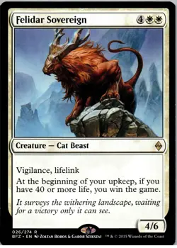Felidar Sovereign - R - Battle for Zendikar - 26 - NM - Normal - Image 1