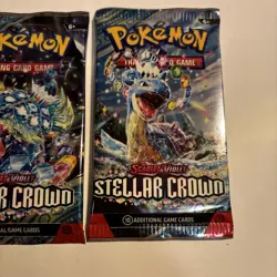 Pokemon TCG Stellar Crown Booster Packs SEALED 3 Packs LOT of 3 - Image 3