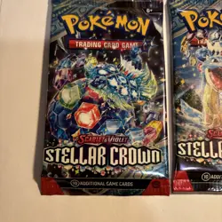 Pokemon TCG Stellar Crown Booster Packs SEALED 3 Packs LOT of 3 - Image 4