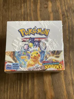 Pokemon TCG Scarlet & Violet Surging Sparks Booster Box Factory Sealed - Image 1