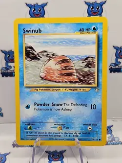Swinub 79/111 Neo Genesis Pokemon LP - Image 1