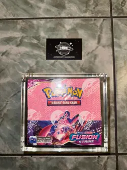 $300OFF ✅ TYGFT20 Pokemon Fusion Strike Booster Box In Acrylic Case Sealed S&S - Image 2