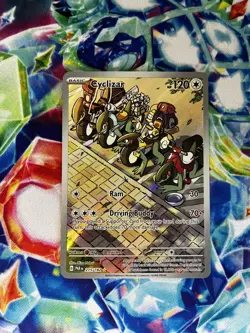 Pokemon Cyclizar Illustration Rare 215/182 SV04: Paradox Rift Holo Near Mint - Image 3