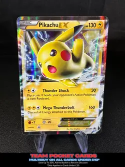 Pikachu Ex XY174, Black Star Promo, Pokemon, HP - Image 1