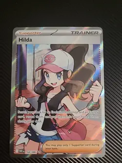 Hilda 164/086 Full Art Pokemon TCG Trainer White Flare English NM - Image 1